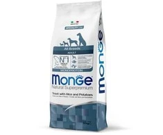 Monge Dry Dog All Br. Adult Monoprotein upėtakis, ryžiai&amp;bulvės 12kg