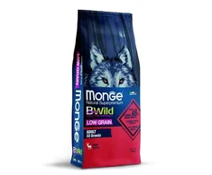Monge BWILD All Breeds Adult susas pašaras šunims su elniena 12 kg