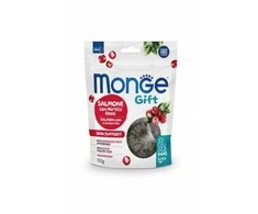 Monge GIFT Dog Super "M" Skin support Lašiša/spanguolės 150 g