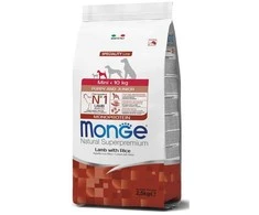 Monge mini puppy sausas pašaras (su ėriena ir ryžiais) 7,5kg