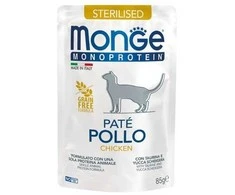 Monge Monoprotein Adult begrūdis konservuotas pašaras katėms 85g