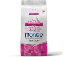 Monge visavertis sausas pašaras suaugusiems labai mažų veislių šunims su vištiena 3kg