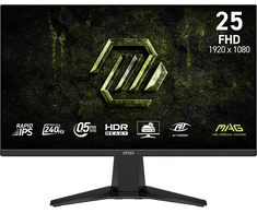 Monitorius MSI MAG 255F X24 / 62,2 cm (24,5″) / 1920×1080 (FHD) / Rapid IPS / 240 Hz / 0.5 ms (Min.) (GTG) / 300 nits / 1000:1