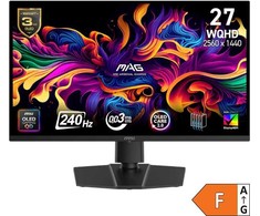 Monitorius MSI MAG 273QP QD‑OLED X24 / 27″ / WQHD / 240Hz / 0.03ms (GtG) / juodas – adjustable stand
