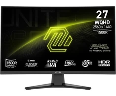 Monitorius MSI MAG 275CQF E18 / 27″ / WQHD / Rapid VA / 180Hz / 0.5ms (GtG) / curved / juodas