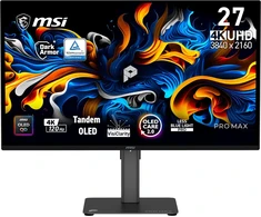 Monitorius MSI PRO MAX 271UPX12G - 120Hz | 3840x2160| QD-OLED Flat | 26.5"