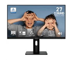 Monitorius MSI PRO MP273UP E6 / 27″ (68,5 cm) / 3840 X 2160 / 60Hz / 4 ms / Pivot