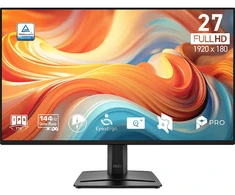 Monitorius MSI PRO MP275 E14L / 68,6 cm (27″) / 1920×1080 (FHD) / IPS / 144 Hz / 4 ms (GTG) / 300 nits / 1500:1
