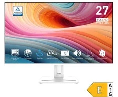 Monitorius MSI PRO MP275W E2 27″ / FHD / 120Hz / 1ms (MPRT) baltos spalvos