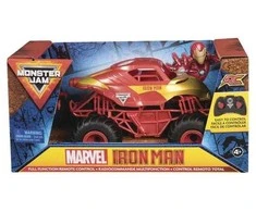 Valdoma žaislinė mašinėlė MARVEL Monster Jam 1:24 RC Iron Man