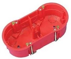 Montavimo dėžutė dviguba Pawbol A.0010A, 46 x 68 mm