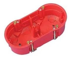 Montavimo dėžutė dvivietė Pawbol A.0010A, 68 x 46 mm