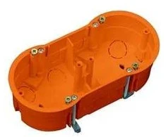 Montavimo dėžutė dvivietė Pawbol A.0010P, 68 x 46 mm