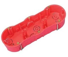 Montavimo dėžutė trivietė Pawbol A.0041A, 46 x 68 mm