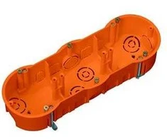 Montavimo dėžutė trivietė Pawbol A.0041P, 68 x 46 mm