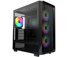 Montech X5 PC Case, Mid Tower, E-ATX, ARGB, Tempered Glass – Juodas