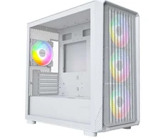 Montech X5M PC Case, Mid Tower, Micro-ATX, ARGB, Tempered Glass – Baltas