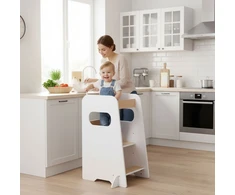 Montessori virtuvės pagalbininkas, reguliuojamas vaikiškas laiptelis-kėdutė ECOTOYS