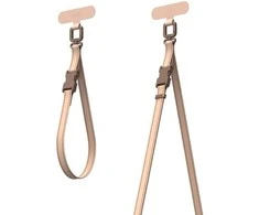 Moshi 2-in-1 Wrist &amp; Body Strap su adapteriu - Eco Leather Phone Lanyard Milktea Brown