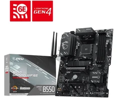 MSI B550 GAMING WIFI6E pagrindinė plokštė AMD B550 AM4 lizdas