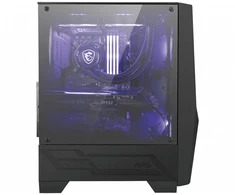 MSI MAGFORGE100M kompiuterio korpusas „Midi Tower“ Juoda, Permatomas