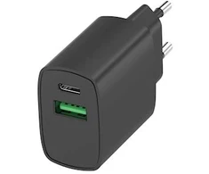 Musthavz GoEasy PD Charger USB-A + USB-C 20W, blac