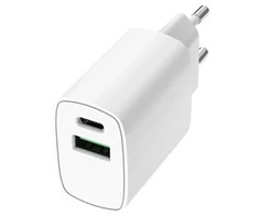 Musthavz GoEasy PD Charger USB-A + USB-C 20W, baltas