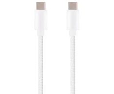 Musthavz GoEasy USB-C to USB-C Nylon Cable 1m, baltas