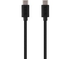 Musthavz GoEasy USB-C to USB-C Nylon Cable 1m, bla