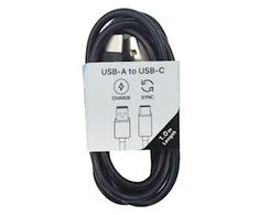 Musthavz to Go USB-A to USB-C Cable 1.0 meter, juodas