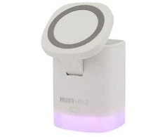 Musthavz Mag4 MagSafe belaidis įkroviklis, baltos spalvos