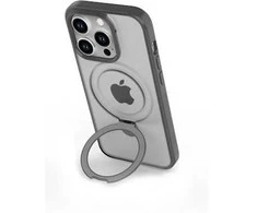 Musthavz MagLoop Stand Dėklas Apple iPhone 15 Pro, pilkos spalvos