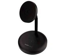 Musthavz MagStand 2-in-1 MagSafe belaidis įkroviklis, juodos spalvos