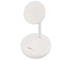 Musthavz MagStand 2-in-1 MagSafe belaidis įkroviklis, baltos spalvos