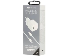 Musthavz Nano Charger 20W + USB-C/Lightning cable