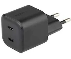 Musthavz Nano Smart Double USB-C PD įkroviklis 35W, juodos spalvos