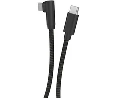 Musthavz RightAngle 90° USB-C kabelis 1.2 meter, juodos spalvos
