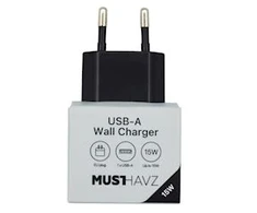 Musthavz to Go USB-A Charger 15W, juodas