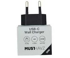 Musthavz to Go USB-C įkroviklis 20W, juodos spalvos