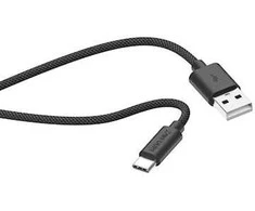 Musthavz USB-A į USB-C pintas kabelis 2.0m 3A juodos spalvos