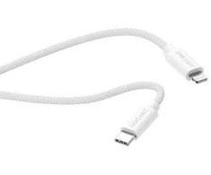 Musthavz USB-C į Lightning pintas kabelis 0.5m baltos spalvos
