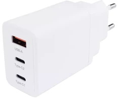 Musthavz World kelioninis įkroviklis PD 65W, baltos spalvos