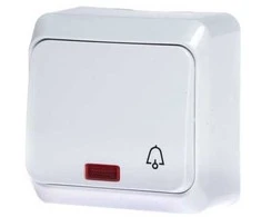 Mygtukas SCHNEIDER PRIMA, baltos spalvos
