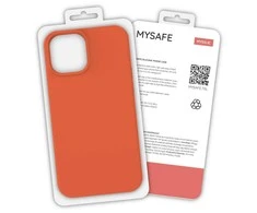 Dėklas Oranžinis MYSAFE SILICONE CASE IPHONE 13 PRO MAX Oranžinis BOX