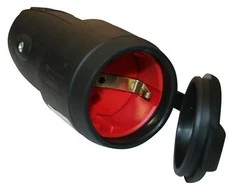 N_L Ilgintuvo lizdas N&amp;L, 3P, 16A, 250V, IP44, juodos spalvos