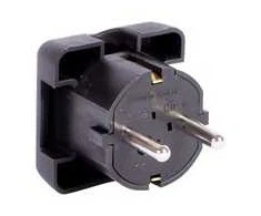 N_L Kištukas kampu N&amp;L, 3P, 16A, 250V, juodos spalvos