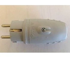 N_L Kištukas N&L,16A, 250V, IP44, pilkos spalvos