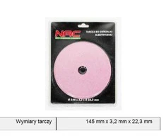 NAC TARCZA 145x3,2x22,3mm DO OSTRZARKI DO ŁAŃCUCHÓW