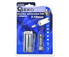 NAC GEKO UNIVERSALUS GALVUTĖS ADAPTERIS 7-19mm +ADAPTERIS