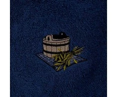 Namu_Tekstil Pirties prijuostė NAMŲ TEKSTILĖ 55x150cm mėlyna 100% medviln